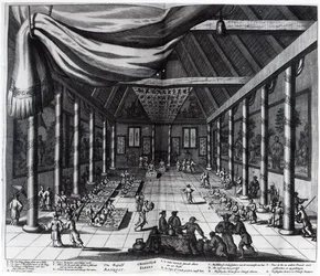 El banquete real, ilustración de 